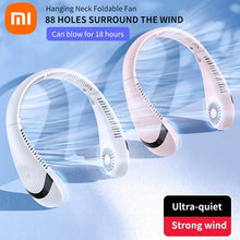 Load image into Gallery viewer, Xiaomi 5000mAh Hanging Neck Fan Portable Folding Bladeless Ventilador Type-C Recharge 360 Degree Air Conditioning Fan
