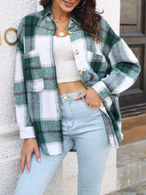 Load image into Gallery viewer, Women Plaid Long Sleeve Single Breasted Shirt Jacket Spring Autumn Casual Fashion  Jacket
