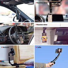 Load image into Gallery viewer, Auto Sun Visor Cell Phone Holder 1080° Rotating Mount Support in Car For iPhone 13 12 Car Mobile Clip Bracket
