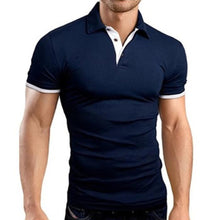 Load image into Gallery viewer, Men Summer Stritching Shorts Sleeve Polo Style Shirt
