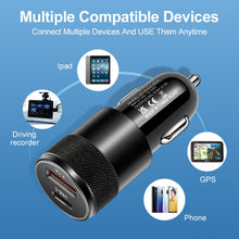 Load image into Gallery viewer, 70W PD Car Charger USB Type C Fast Charging  Adapter for iPhone 14 13 12 Xiaomi Huawei Samsung S21 S22 Quick Charge
