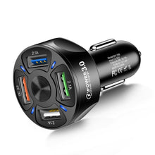 Load image into Gallery viewer, 66W 4 Ports USB PD Quick Car Charger QC3.0 Type C Fast Charging Car Adapter Cigarette Lighter Socket Splitter For iPhone Xiaomi
