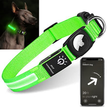 Load image into Gallery viewer, For Apple Airtag GPS Finder WaterProof Led Dog Collar USB Chargeable Tracker
