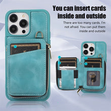 Load image into Gallery viewer, Zipper Lanyard Crossbody Wallet Phone Case For iPhone 14 Plus 13 12 11 Pro XS Max XR Plus SE 2 3 Card Slot Holder Cover
