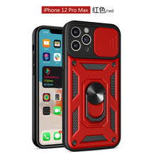 Load image into Gallery viewer, Slide Camera Lens Protect Armor Case for iPhone 14 13 11 12 Pro Max Mini XS XR X  Military Grade Bumpers Ring Cover

