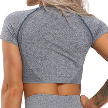 Load image into Gallery viewer, Tight Seamless Yoga Shirts Women Short Sleeve Gym Tops Fitness Woman Running Workout Sport T-Shirts Sports Wear Training Tops - somethinggoodenterprise
