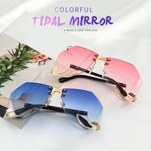 Load image into Gallery viewer, New Irregular Rimless Sunglasses Women Brand Designer Alloy Frame Oversize Gradient

