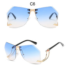Load image into Gallery viewer, New Irregular Rimless Sunglasses Women Brand Designer Alloy Frame Oversize Gradient
