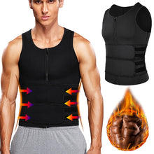 Load image into Gallery viewer, Men Body Shaper Sauna Vest  Fat Burn Fitness Top - somethinggoodenterprise
