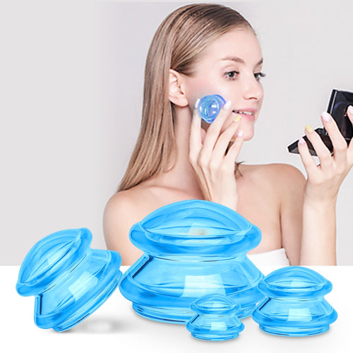 2/4pcs Silicone Massage Cups Masajeador Vacuum Suction Cup Set AntiCellulite Jar Deep Tissue Facial Cupping Relaxation Body Care - somethinggoodenterprise