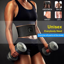 Load image into Gallery viewer, EMS Electric Abdominal Body Slimming Belt Waist Band Smart Abdomen Muscle Stimulator Abs Trainer Fitness Lose Weight Fat Burn
