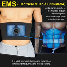 Load image into Gallery viewer, EMS Electric Abdominal Body Slimming Belt Waist Band Smart Abdomen Muscle Stimulator Abs Trainer Fitness Lose Weight Fat Burn
