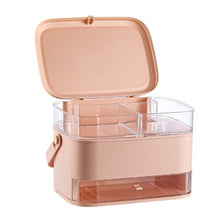 Load image into Gallery viewer, New Cosmetic Storage Box With Mirror Led Light Desktop Makeup Organizer Case Dust-Proof Drawer Type Organizer for Cosmetics - somethinggoodenterprise
