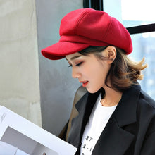 Load image into Gallery viewer, Women Newsboy Gatsby Octagonal Baker Peaked Beret Driving Hat
