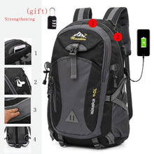 Load image into Gallery viewer, Anti-theft Mountaineering Waterproof Backpack Men Riding Sport Bags Outdoor Camping Travel Climbing Hiking Bag For Men
