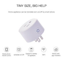 Load image into Gallery viewer, Wifi Smart Socket Smart Timer US Plug Dohome Homekit Remote Control Smart Home Voice Control Works With Siri Alexa Google Home - somethinggoodenterprise
