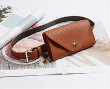 Load image into Gallery viewer, Waist Bag PU Leather Fanny Pack Femal Belt Phone Pouch Small Messenger Bags
