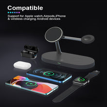 Load image into Gallery viewer, 4 in 1 Magnetic Fast Wireless Charger For iPhone 13 12 Pro Max Mini Charge Docking Station for Apple Watch 7 6 5 4 3 Airpods Pro
